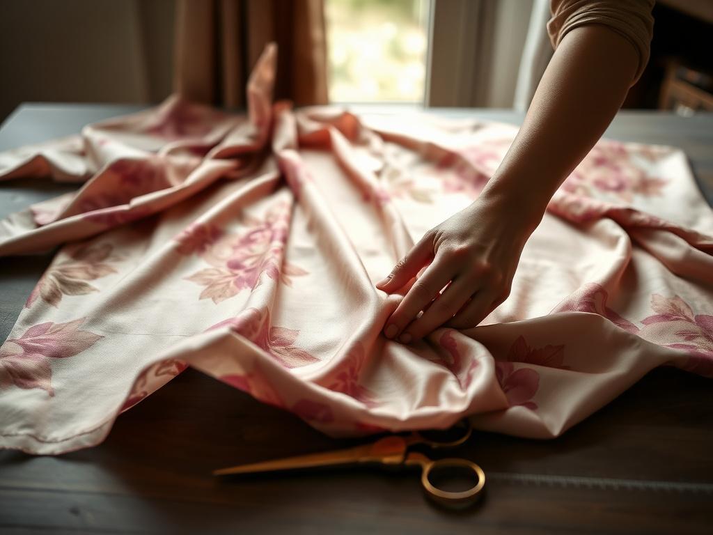 Stacked premium fabric swatches